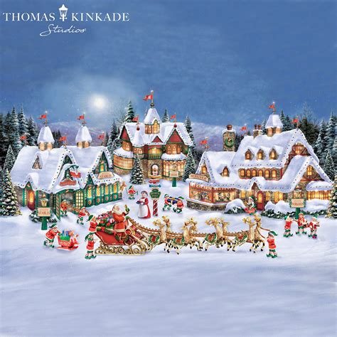 Thomas Kinkade Handcrafted North Pole Village Collection