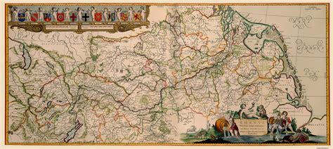 Historic Map - Germany Rhine River Valley - Jansson 1635 - Vintage Wal