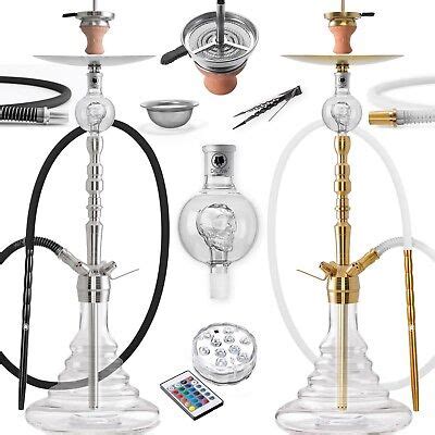 Dilaw Onyx Shisha Edelstahl Set Hookah Komplettset Wasserpfeife