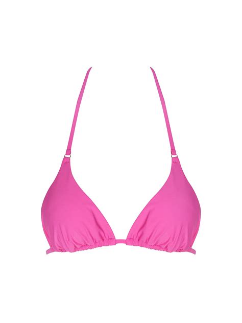 HOT STUFF Damen Bikinioberteil Triangel Solid Pink