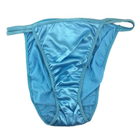 B Wetlook Satin String Nylon Stretch Shiny Sissy Bikini Panties S M L Xl X X Ebay