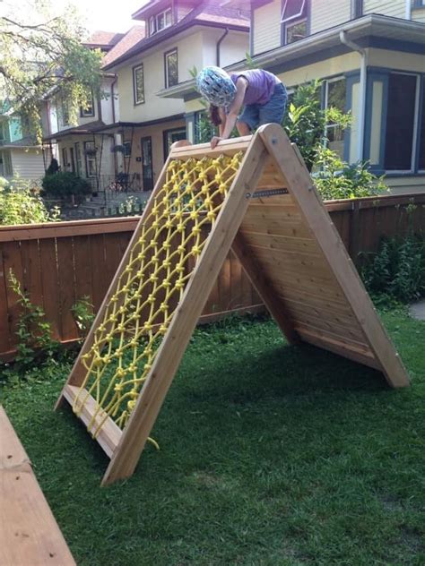 Backyard Climbing Wall For The Kids