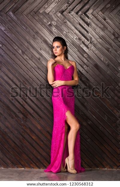 Full Length Beautiful Brunette Sexy Woman Stock Photo 1230568312 Shutterstock