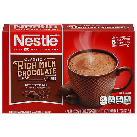 Nestle Hot Cacao Mix Classic Rich Milk Chocolate Flavor Ea Buehler S