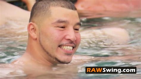 Pussy Licking At The Pool Makes Swingers Horny Enough To Get Into The Red Room And Start Fucking