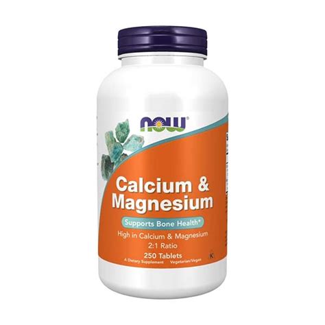 Now Foods Calcium & Magnesium 100 Tablets - Living the Good Life Wellness