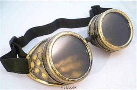 LUNETTES STEAMPUNK AVEC PIQUES COULEUR CUIVRE Lunettes Cyberpunk