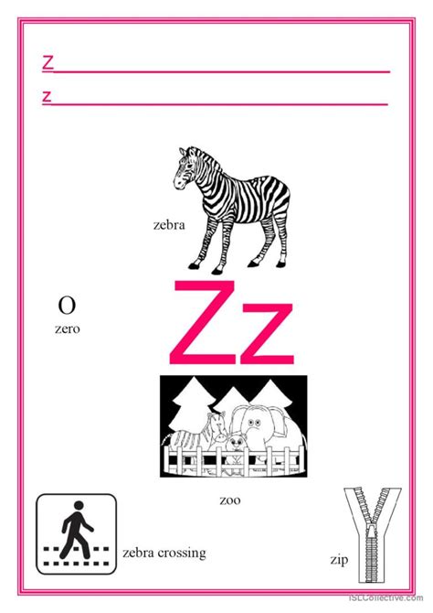 Alphabet Letter Z English Esl Worksheets Pdf And Doc