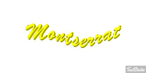 Montserrat Nombre Dise Os De Logotipos Animados