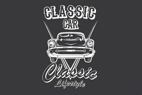 Classic car classic lifestyle silhouette design 3793964 Vector Art at ...