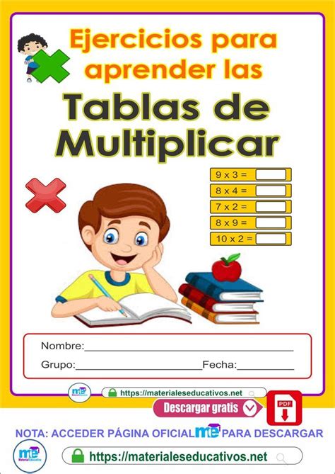 Cuadernillo De Las Tablas De Multiplicar Tablas De Multiplicar Tabla My XXX Hot Girl