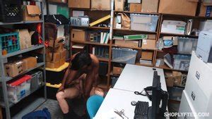 Ebony Shoplifter Gets Some Good Sex From Security Xxx Dessert