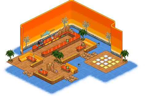 Reinserito Affare Stanza Sunset Cafe Su Habbo