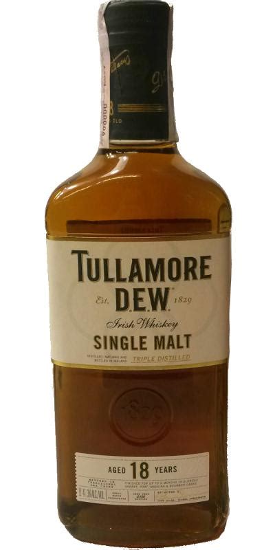 Tullamore Dew 18-year-old - Ratings and reviews - Whiskybase