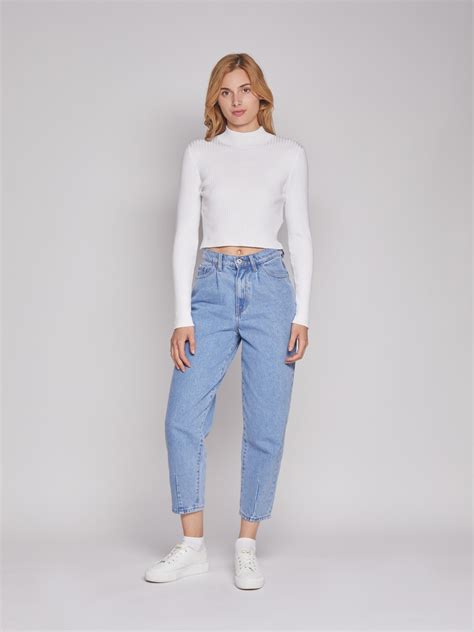 Кроп-топ с длинным рукавом 222326132011, цвет Белый, артикул ...