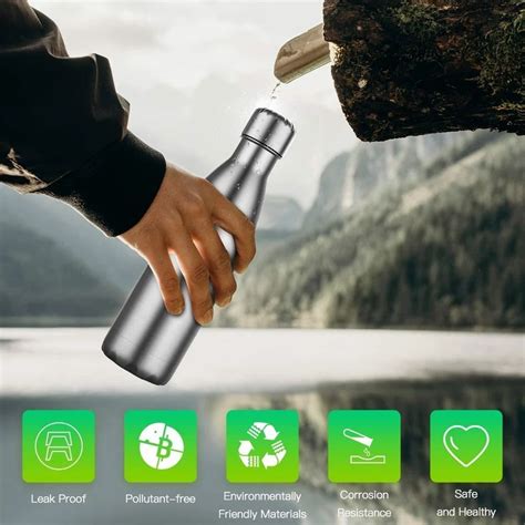 Double Wall Insulated Stainless Steel Cola Hot And Cold Water Bottle Silver Ml At Rs