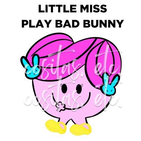 Little Miss Bad Bunny PNG PDF Bundle - Etsy