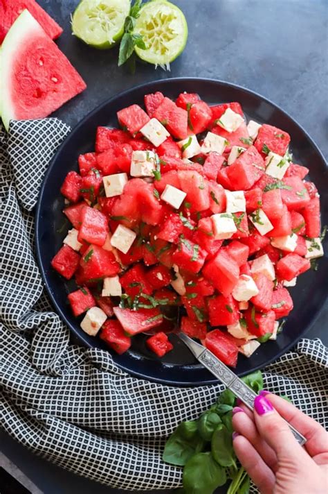 Watermelon Feta Salad | Cake 'n Knife