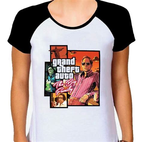 Camiseta Fem Gta Agostinho Carrara Camisa Regata Blusa DESIGN