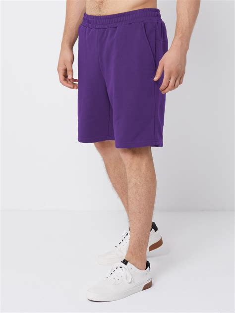 Шорты мужские без начеса (фиолетовый) - Моспошив | МОСПОШИВ