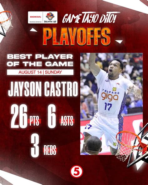 TV5 On Twitter The Blur Jayson Castro With His Best Scoring Outing