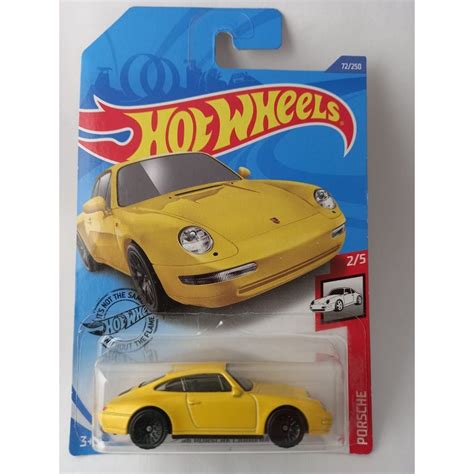 Miniatura Hot Wheels Porsche Carrera 1996 Amarelo Submarino
