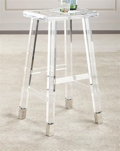 Seating Dress Up Your Room With This Modern Handcrafted Acrylic Bar Stool Featuring Steel