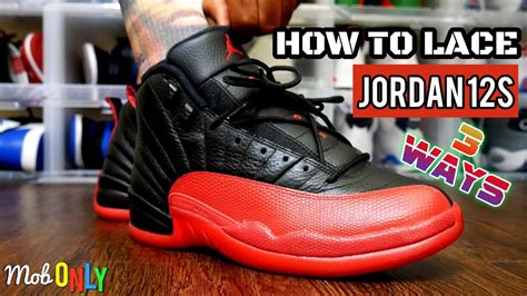 How To Lace The Air Jordan 12 3 Different Ways Youtube