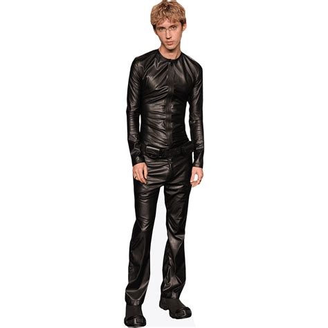 Troye Sivan Black Outfit Mini Cardboard Cutout Standee