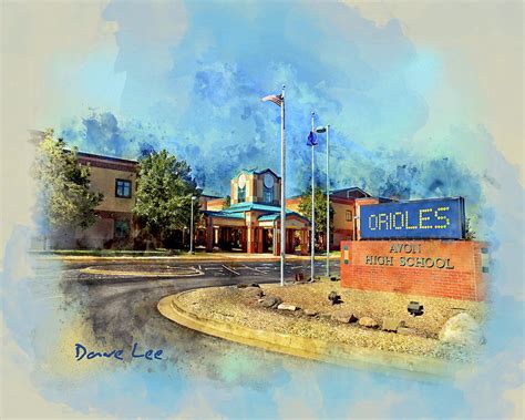 Avon Indiana High School Mixed Media By Dave Lee Pixels
