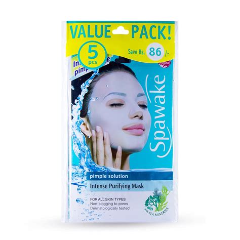 Buy Spawake Anti Acne Face Sheet Mask Pimple Solution Intense