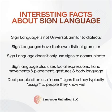 Interesting Facts About Sign Language