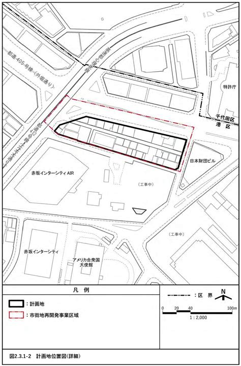 高さ約155m「(仮称)赤坂溜池地区市街地再開発事業」環境影響調査計画書の縦覧開始！日鉄興和不動産による溜池山王駅に接続するオフィスビル ...