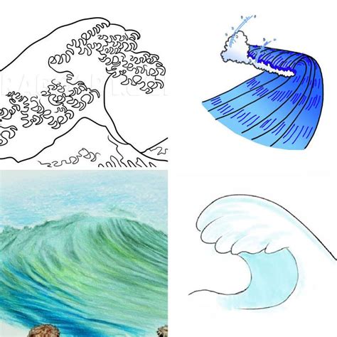 18 Easy Wave Drawing Ideas - How to Draw a Wave