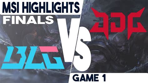 BLG Vs JDG Highlights Game 1 MSI Grand FINALS 2023 Bilibili Gaming