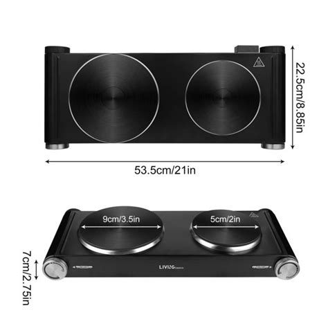 Shopper Double Hot Plates For Cooking Electric Countertop Double Burners 900W 900W 39 99