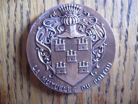 MÉDAILLE PUBLICITAIRE ANCIENNE bronze signée monnaie de paris Ø40mm ép