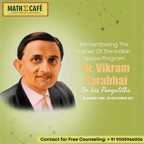 Math - Remembering the father of the Indian Space Program, Dr. Vikram