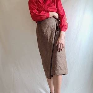 Vintage 1970s Alicia Red Pussy Bow Blouse Size M Etsy