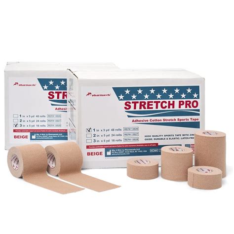 Эластичный спортивный тейп экстра-прочный STRETCH PRO