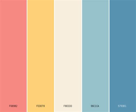 Bold Print Pastels - Pastel Color Palettes