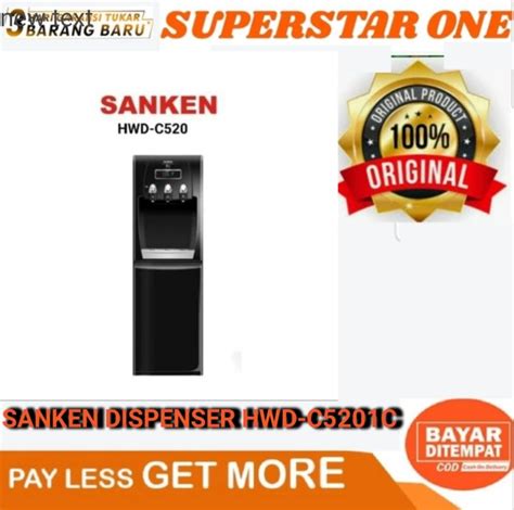 Dispenser Sanken HWD C520IC GAlon Bawah Hitam 3 Keran Sanken HWD C520IC