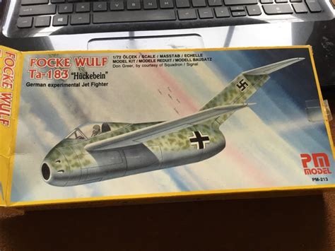 PM Model Focke Wulf Ta-183 Huckebein 1/72 Scale Kit German Jet ...