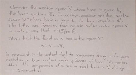 Solved Consider The Vector Space V Whose Base Is Given By