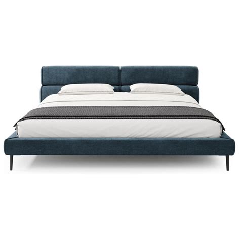 Дорогая элитная кровать: Кровать евро 200х200 см синяя Cascade 420 ...