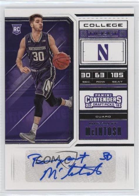 Panini Contenders Draft Picks College Ticket Bryant Mcintosh