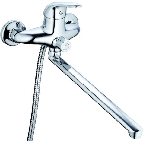 Смеситель для ванны G-lauf с длинным поворотным изливом 360 градусов и ...