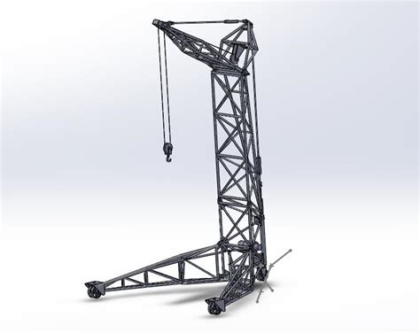 Кран подъемный передвижной - Чертежи, 3D Модели, Проекты, Подъемно ...