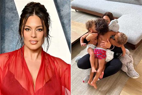 Ashley Graham Cuddles Sons Between Trips In Sweet Working Mom Moment