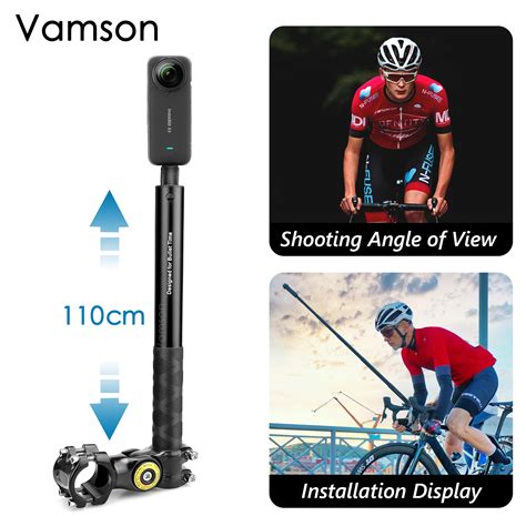 Vamson Bicycle Bike Motorcycle Mount For Insta X Camera Selfie